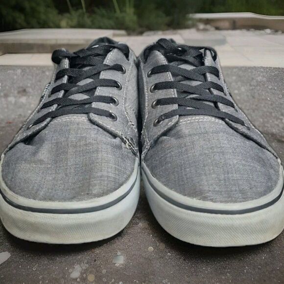 Vans Bishop Canvas Gray Skateboarding Shoe Sneakers Men's Size 12 - Picture 2 of 7